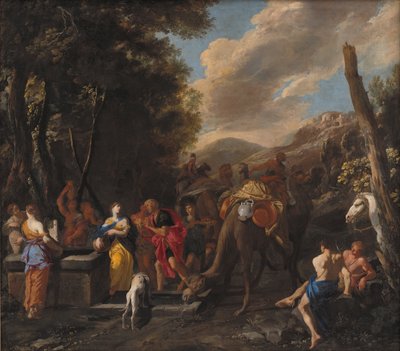 Rebecca and Eliezer at the Well by Domenico Gargiulo